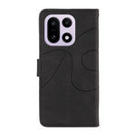 OnePlus 15 5G plånboksfodral lädermobilfodral med stativ med böjd linjedesign