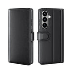 Skal i äkta splitterläder med plånboksfodral till Samsung Galaxy S26