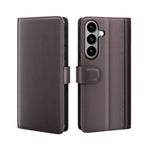 Skal i äkta splitterläder med plånboksfodral till Samsung Galaxy S26