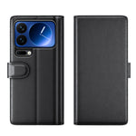 For Xiaomi 17 Pro Case Genuine Split Leather Phone Cover with Wallet Stand