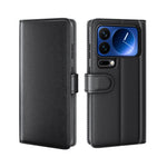 For Xiaomi 17 Pro Case Genuine Split Leather Phone Cover with Wallet Stand