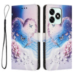 For Honor X5c 4G / Honor X5c Plus 4G Pung Etui Mønstertryk PU Læder Telefoncover med Snor
