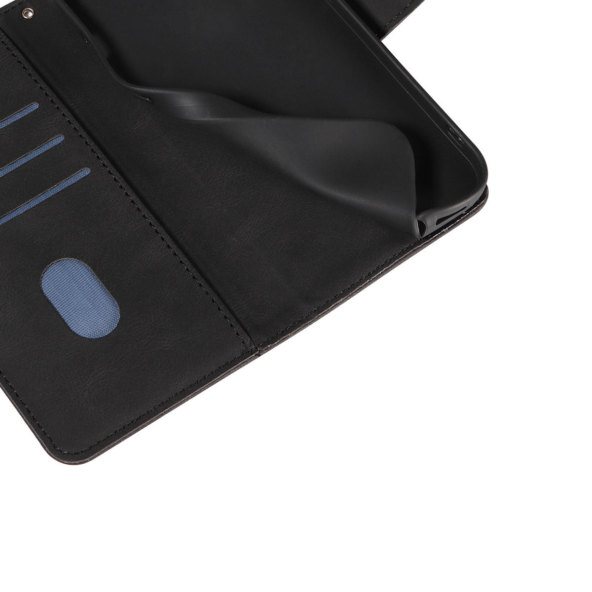 For Honor Magic8 5G Wallet Case Leather Phone Cover Stand with Curved Line Design