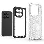 For Xiaomi 15T Case PC + TPU Phone Cover Honeycomb Shape