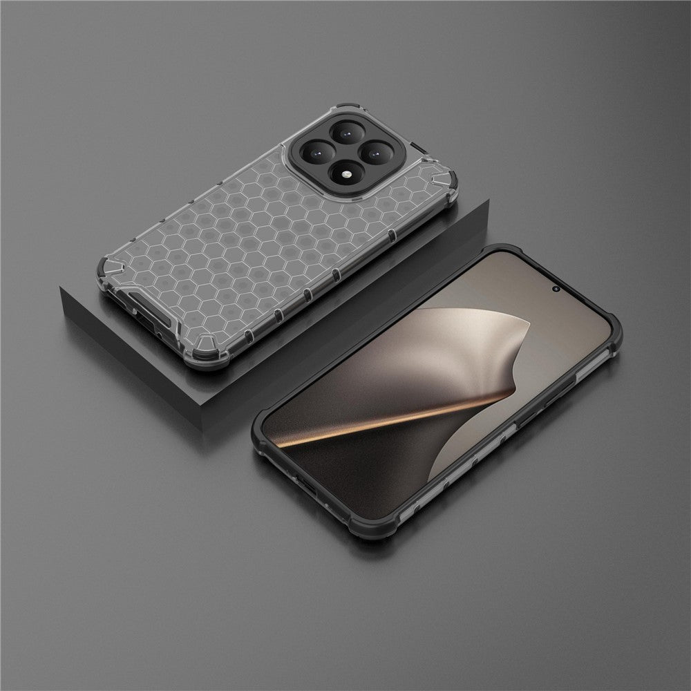For Xiaomi 15T Case PC + TPU Phone Cover Honeycomb Shape