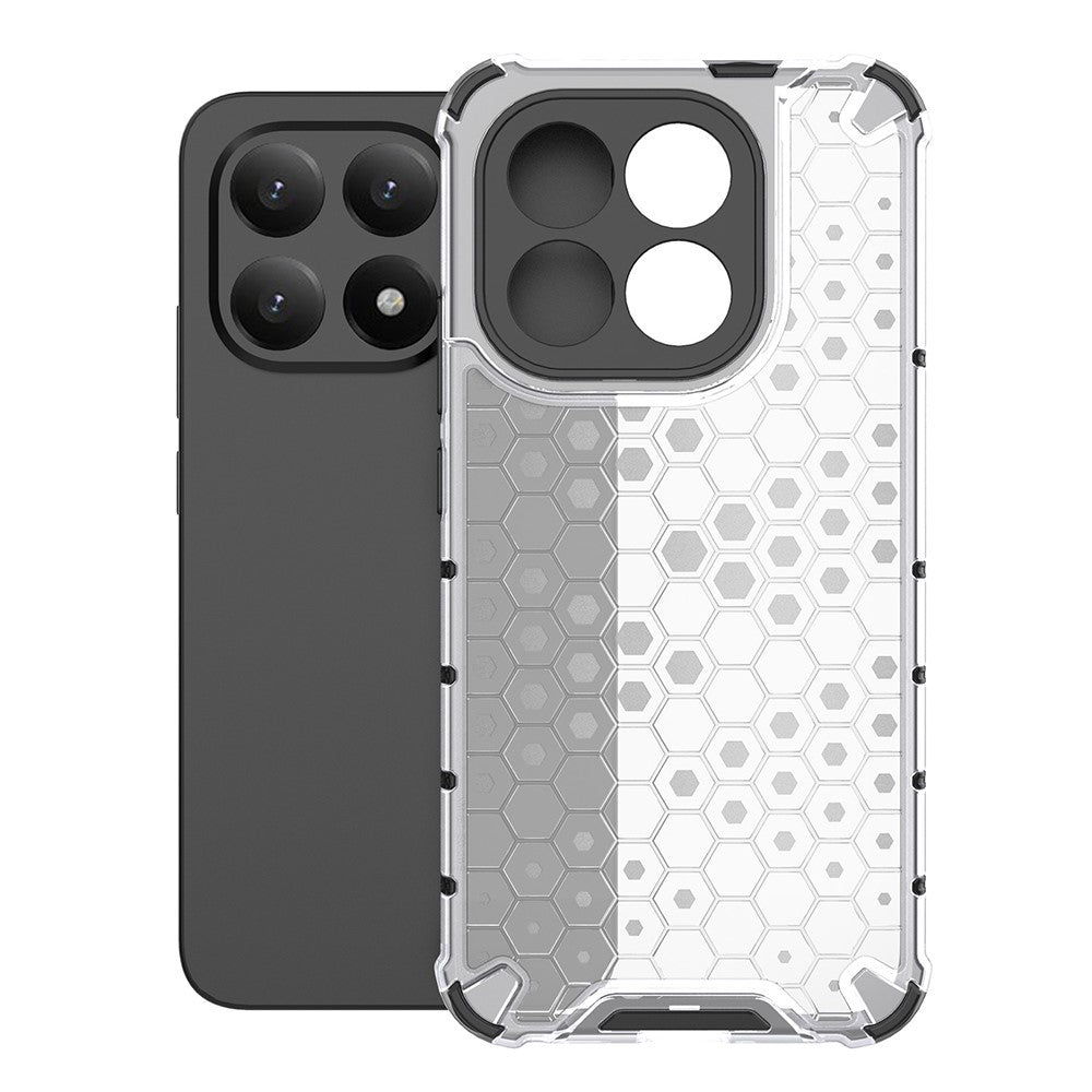 For Xiaomi 15T Case PC + TPU Phone Cover Honeycomb Shape