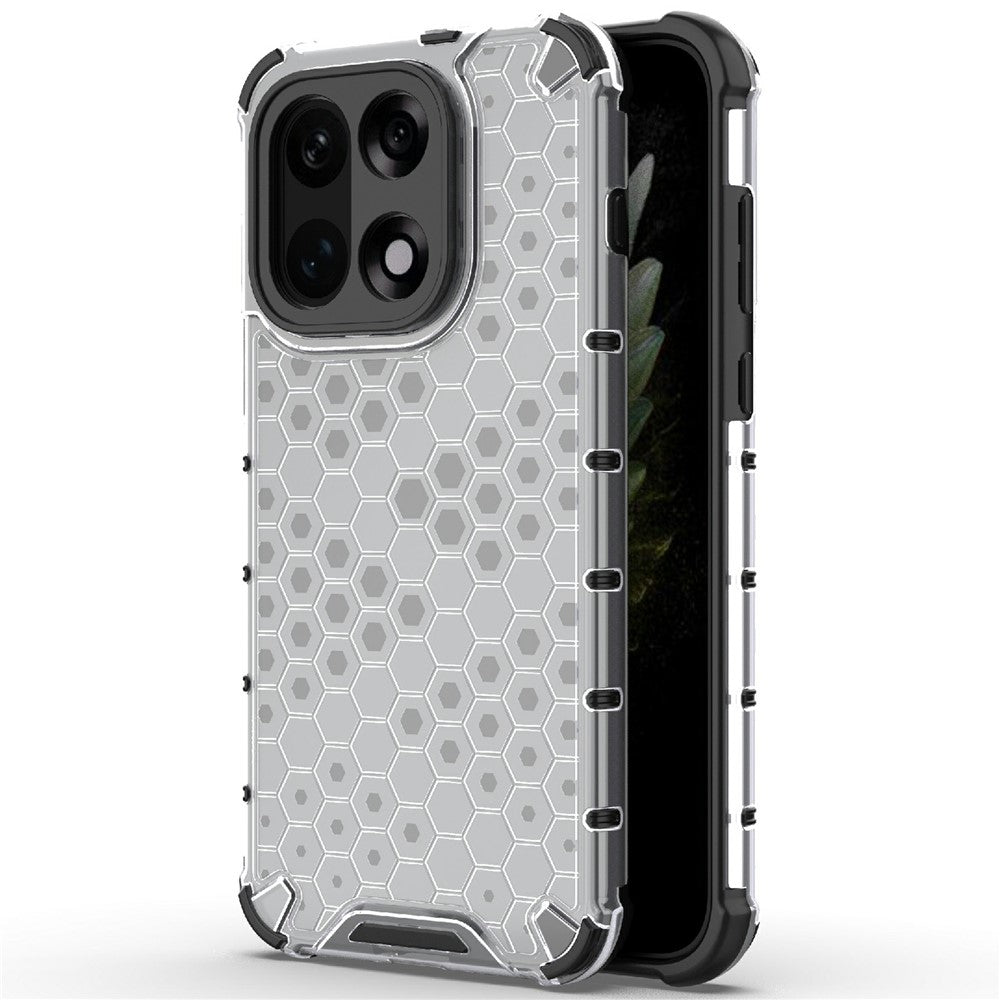 For OnePlus 15 5G Case PC + TPU Phone Cover Honeycomb Shape