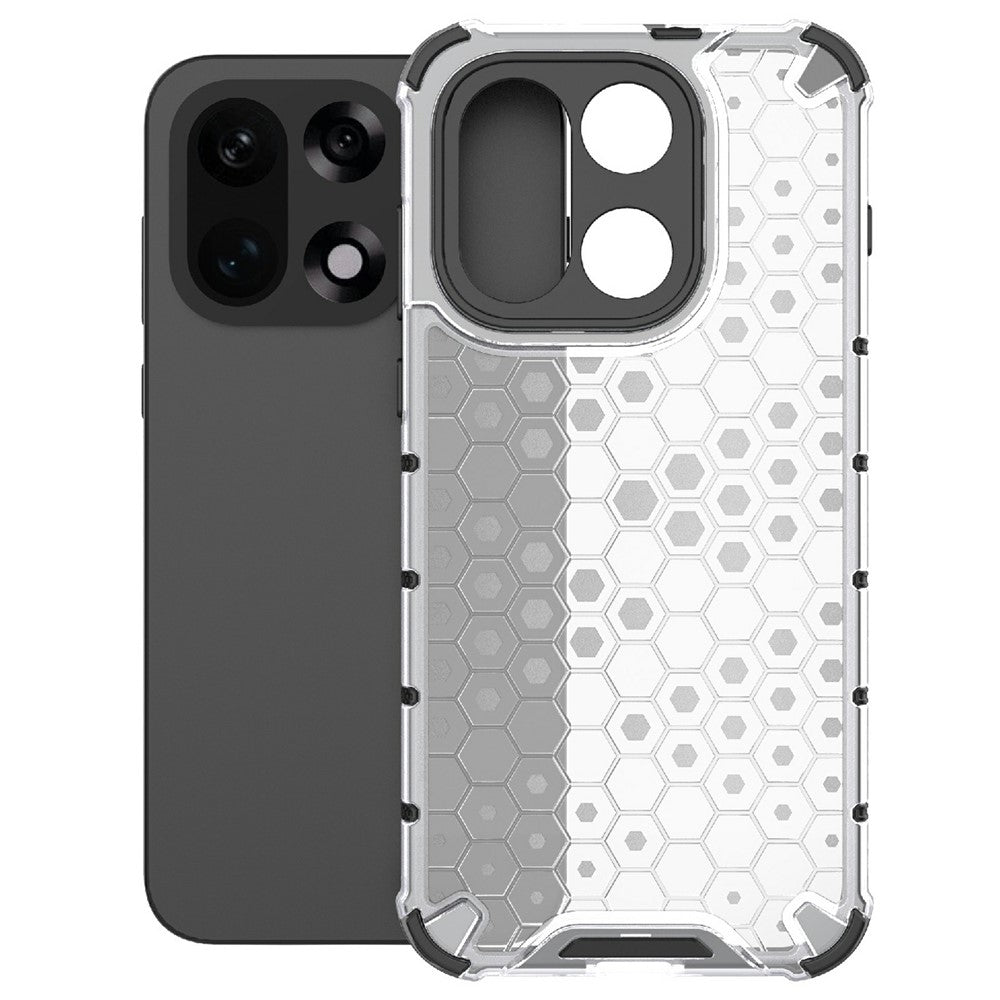 For OnePlus 15 5G Case PC + TPU Phone Cover Honeycomb Shape