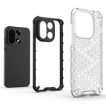 For OnePlus 15 5G Case PC + TPU Phone Cover Honeycomb Shape