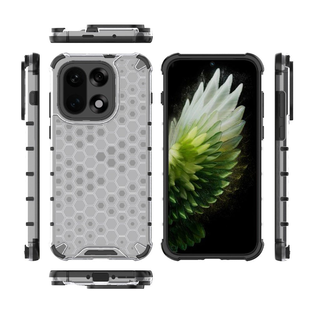 For OnePlus 15 5G Case PC + TPU Phone Cover Honeycomb Shape