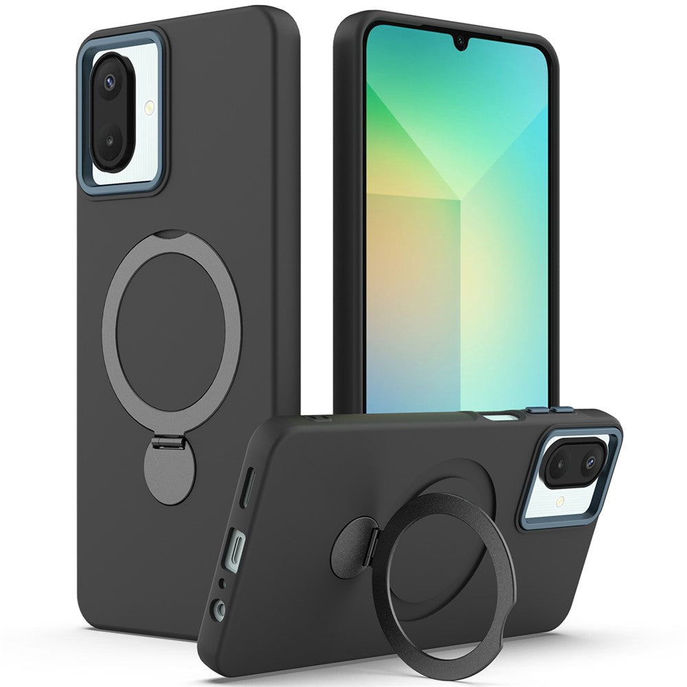 Mobilskal för Samsung Galaxy A08 4G / A08 5G / F07 4G / M17e 5G / M07 4G / A07 5G / A07 4G Magnetiskt skal Roterande ringstöd TPU + PC-baksida