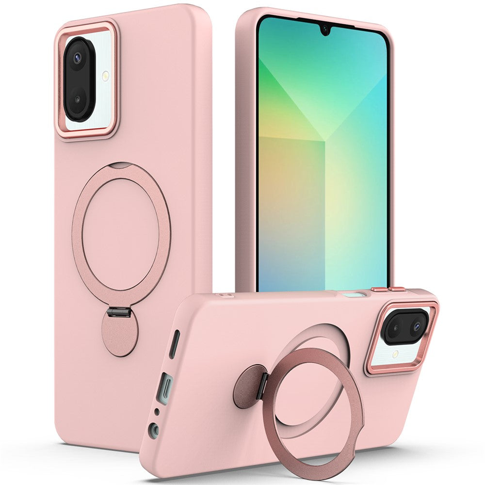 Mobilskal för Samsung Galaxy A08 4G / A08 5G / F07 4G / M17e 5G / M07 4G / A07 5G / A07 4G Magnetiskt skal Roterande ringstöd TPU + PC-baksida