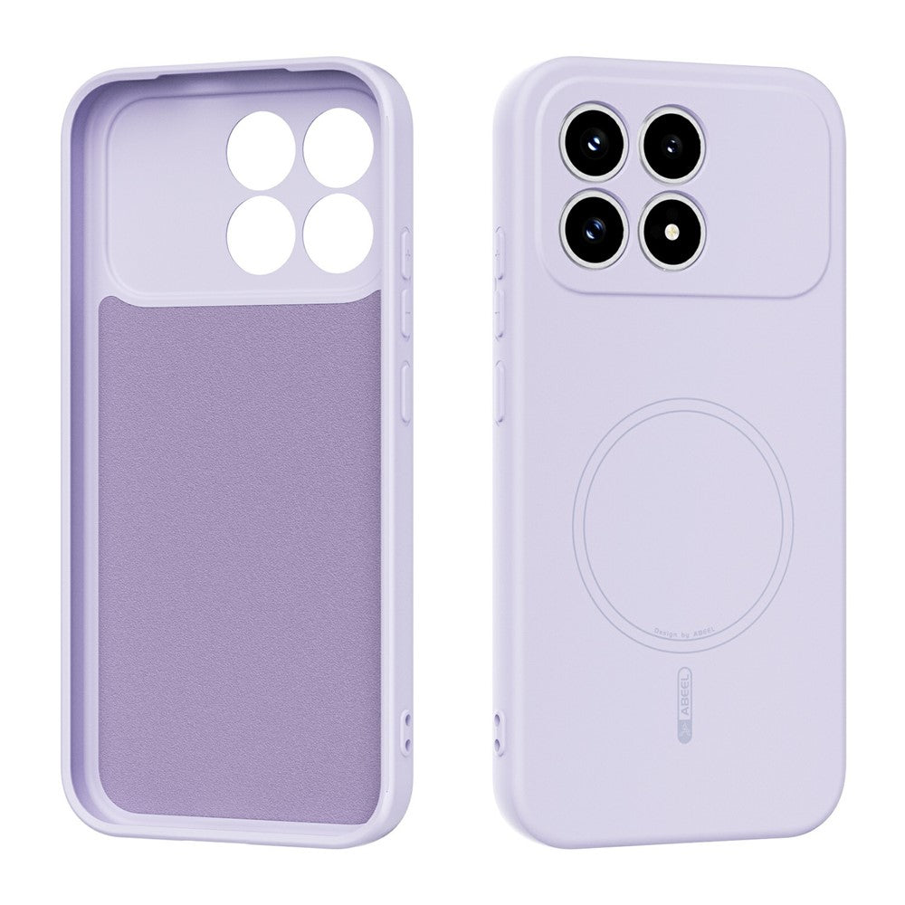 ABEEL For Xiaomi Redmi K90 5G / Poco F8 Pro 5G Magnetic Case Skin Touch Liquid Silicone Phone Back Cover