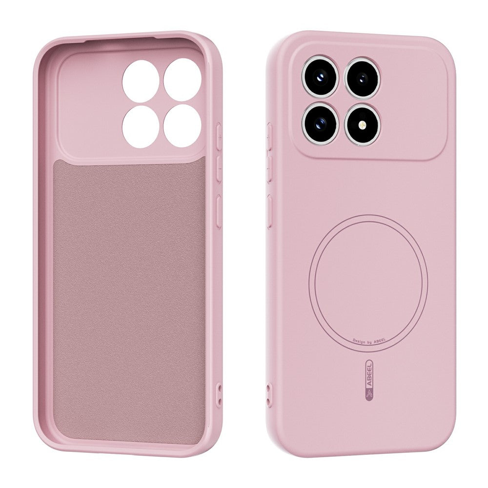 ABEEL For Xiaomi Redmi K90 5G / Poco F8 Pro 5G Magnetic Case Skin Touch Liquid Silicone Phone Back Cover