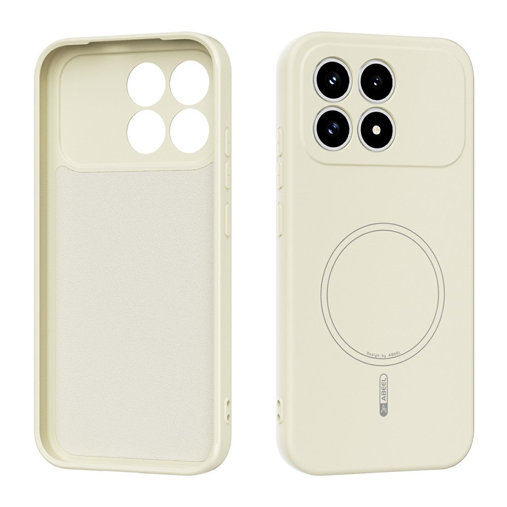 ABEEL For Xiaomi Redmi K90 5G / Poco F8 Pro 5G Magnetic Case Skin Touch Liquid Silicone Phone Back Cover