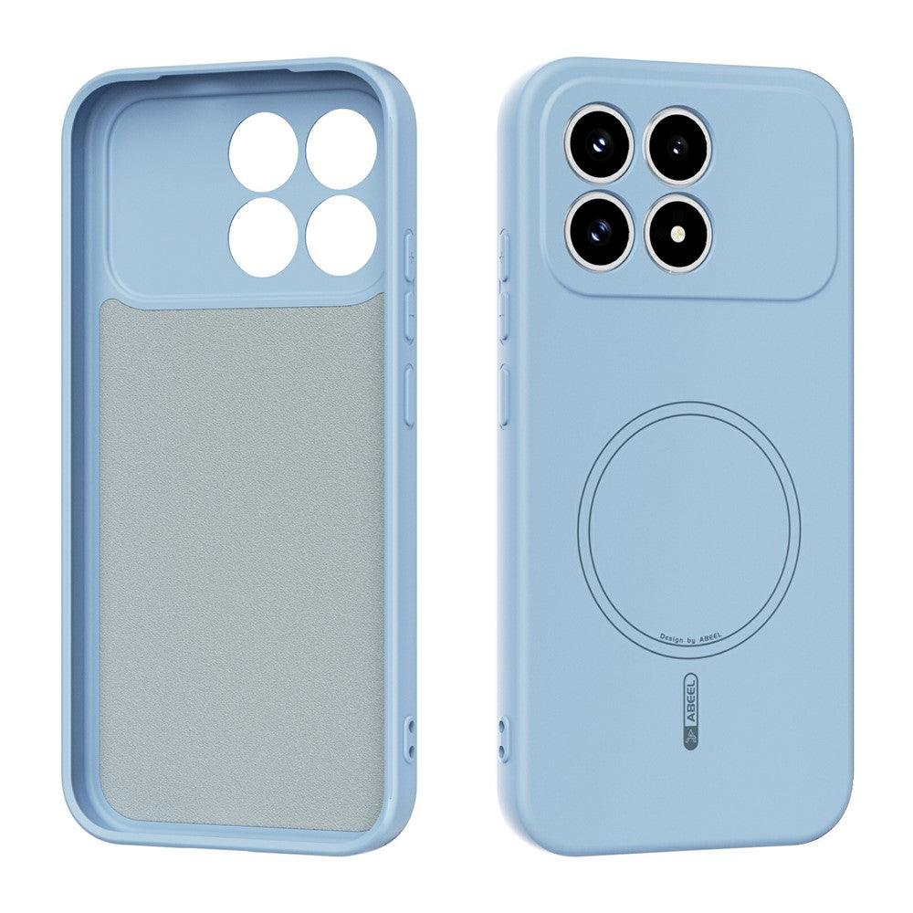 ABEEL For Xiaomi Redmi K90 5G / Poco F8 Pro 5G Magnetic Case Skin Touch Liquid Silicone Phone Back Cover