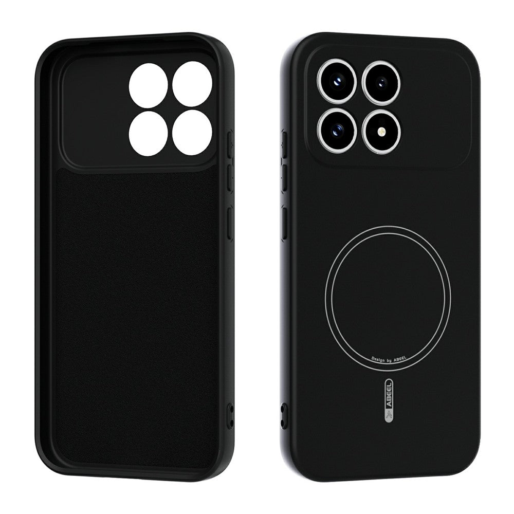 ABEEL For Xiaomi Redmi K90 5G / Poco F8 Pro 5G Magnetic Case Skin Touch Liquid Silicone Phone Back Cover
