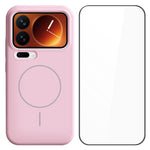 Xiaomi 17 Pro flytande silikon magnetiskt skal stötsäkert mobilskydd med skärmskydd