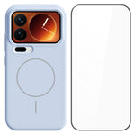 Xiaomi 17 Pro flytande silikon magnetiskt skal stötsäkert mobilskydd med skärmskydd