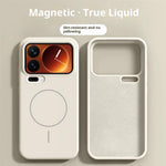 For Xiaomi 17 Pro Max Liquid Silicone Case Magnetic Case Shockproof Phone Cover with Screen Protector