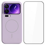 For Xiaomi 17 Pro Max Liquid Silicone Case Magnetic Case Shockproof Phone Cover with Screen Protector