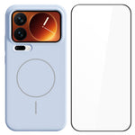 For Xiaomi 17 Pro Max Liquid Silicone Case Magnetic Case Shockproof Phone Cover with Screen Protector