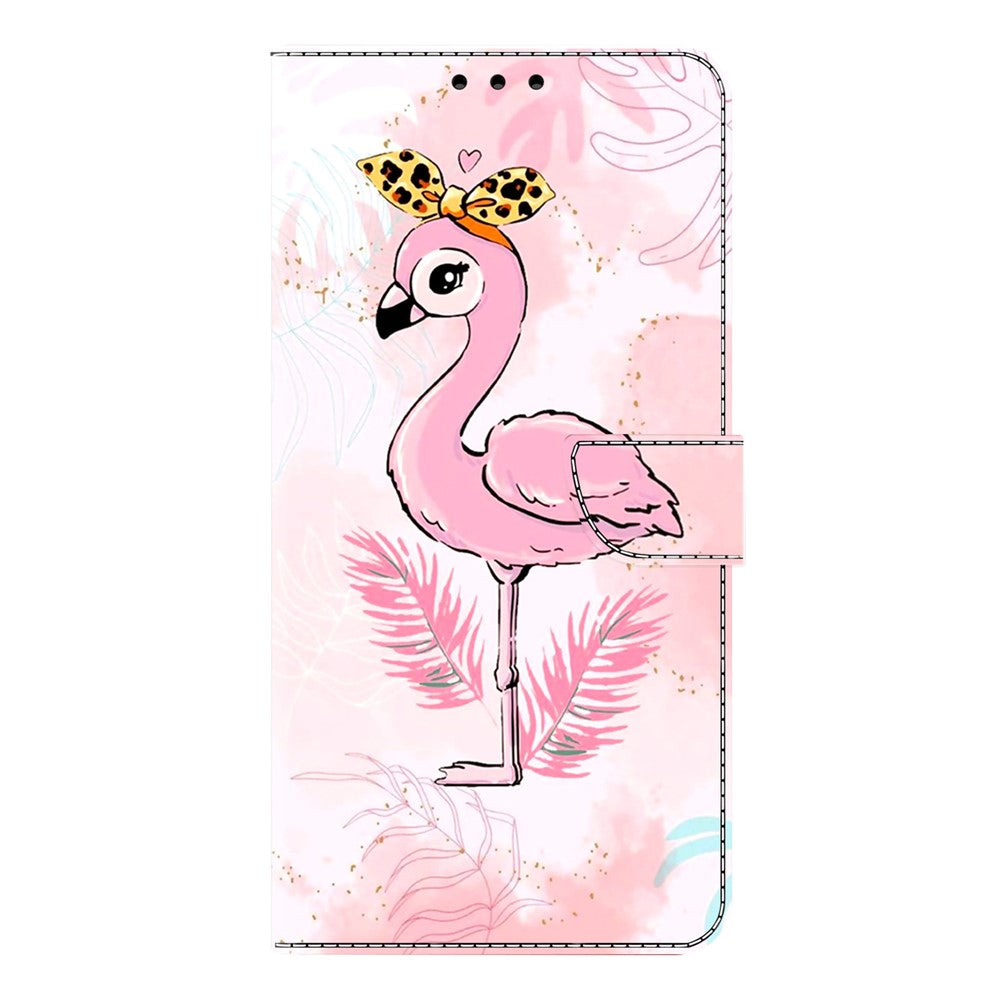 Til Samsung Galaxy A08 5G / A08 4G / A07 5G / A07 4G Cover, Foldbart Stativ, Tegnebog, Mønstertryk, PU Læder Flip Telefoncover