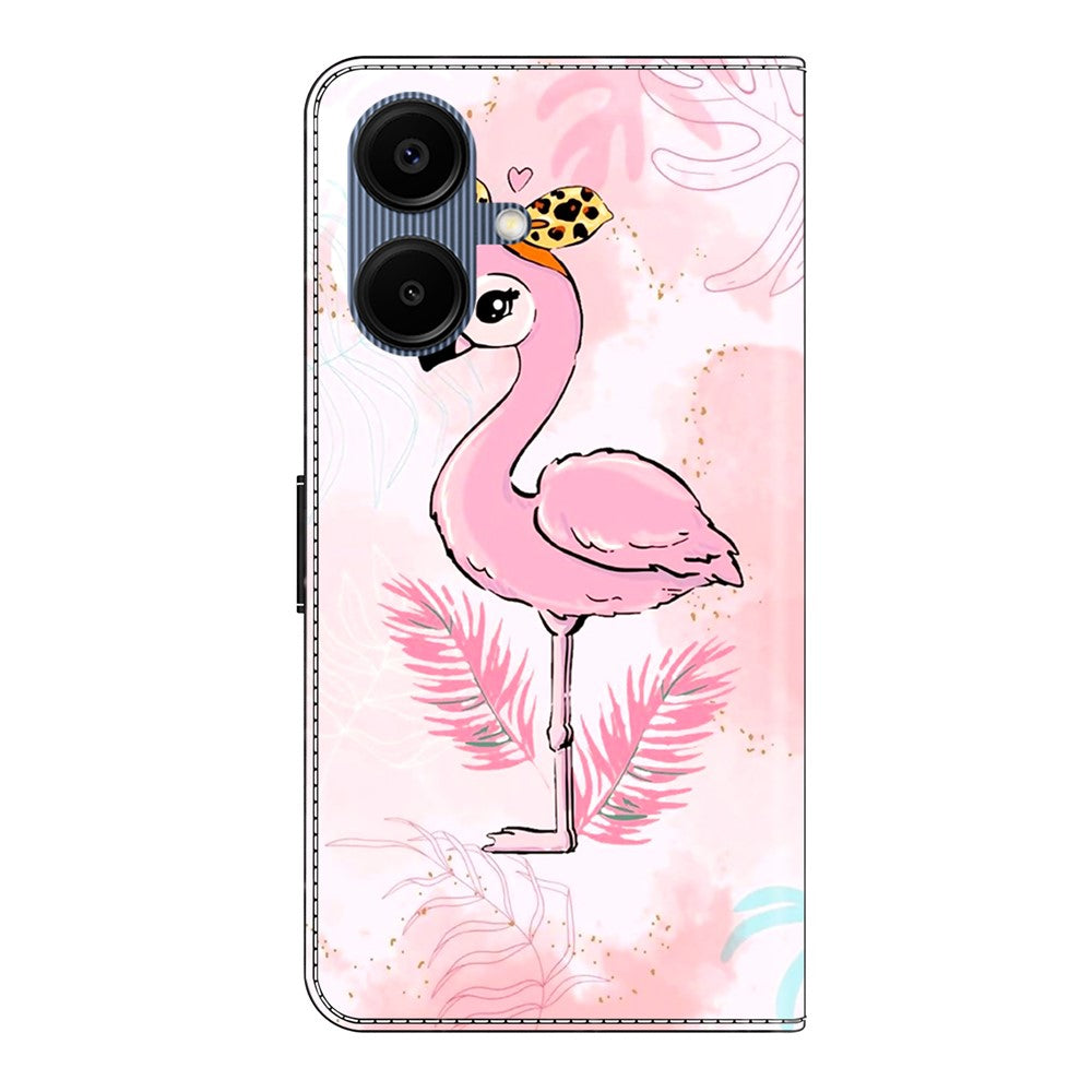 Til Samsung Galaxy A08 5G / A08 4G / A07 5G / A07 4G Cover, Foldbart Stativ, Tegnebog, Mønstertryk, PU Læder Flip Telefoncover