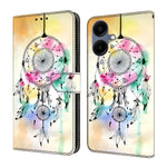 Til Samsung Galaxy A08 5G / A08 4G / A07 5G / A07 4G Cover, Foldbart Stativ, Tegnebog, Mønstertryk, PU Læder Flip Telefoncover