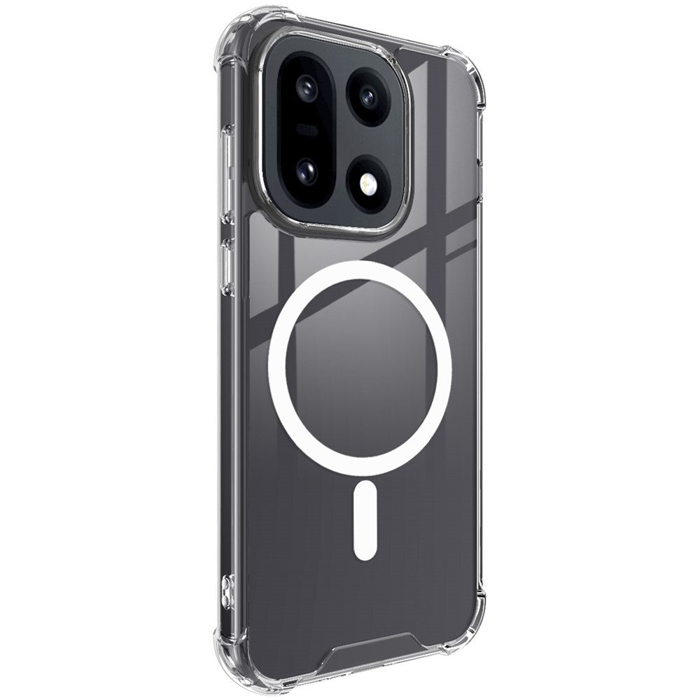 IMAK För OnePlus 15 5G Magnetiskt Skal Stötsäkert PC TPU Genomskinligt mobilskal