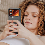 WANLONFENG For Xiaomi 17 Pro Max Case with Screen Film  LS Series Big Lens Hole Brushed Texture TPU Phone Cover