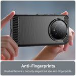 WANLONFENG For Honor Magic8 5G Case with Screen Film  LS Series Big Lens Hole Brushed Texture TPU Phone Cover