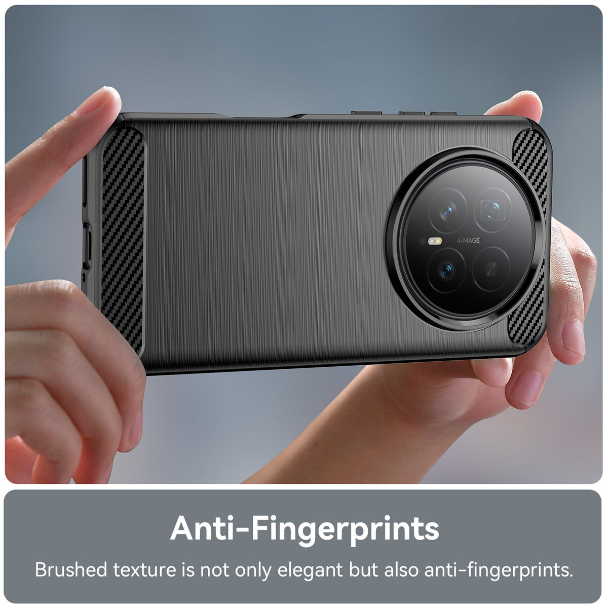 WANLONFENG For Honor Magic8 5G Case with Screen Film  LS Series Big Lens Hole Brushed Texture TPU Phone Cover