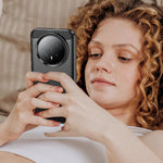 WANLONFENG For Honor Magic8 5G Case with Screen Film  LS Series Big Lens Hole Brushed Texture TPU Phone Cover