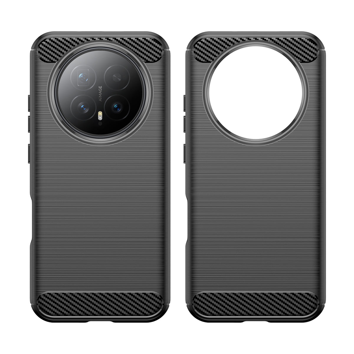 WANLONFENG For Honor Magic8 5G Case with Screen Film  LS Series Big Lens Hole Brushed Texture TPU Phone Cover