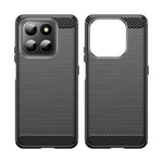 WANLONFENG För Honor 400 Smart 4G / Honor X7d 4G / Honor 400 Smart 5G Skal med Skärmfilm LS-serien Stort Linshål Borstad Textur TPU mobilskal