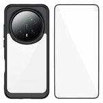 WANLONFENG For Honor Magic8 Pro 5G Phone Case  XC Series TPU Acrylic Cover with Tempered Glass (Big Lens Hole)