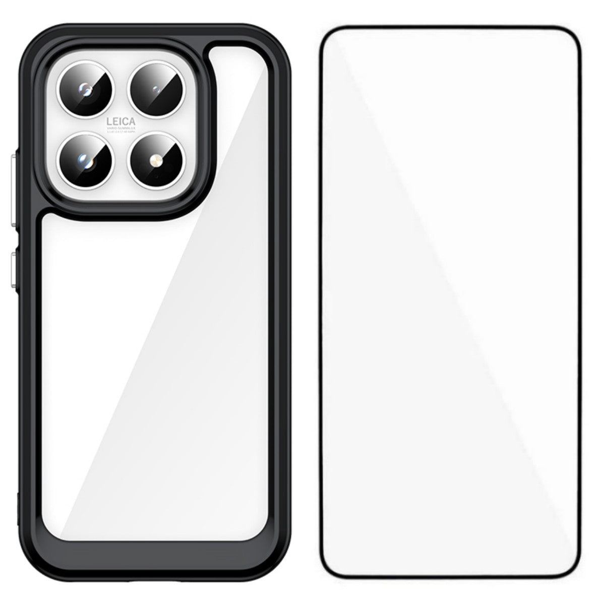 WANLONFENG For Xiaomi 17 Phone Case  XC Series TPU Acrylic Cover with Tempered Glass (Big Lens Hole)