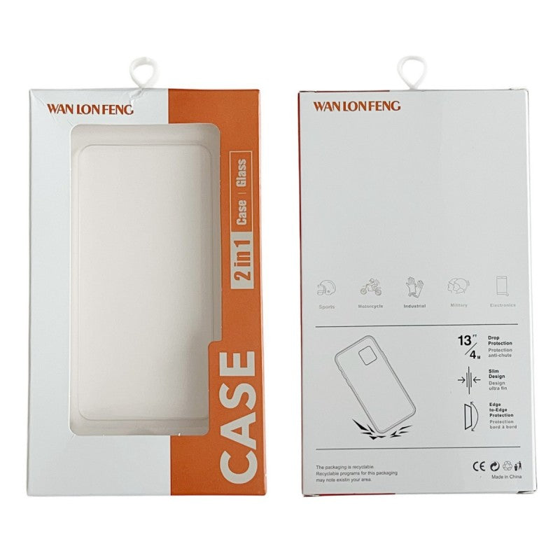 WANLONFENG For Xiaomi 17 Phone Case  XC Series TPU Acrylic Cover with Tempered Glass (Big Lens Hole)