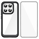 WANLONFENG For Xiaomi 17 Phone Case  XC Series TPU Acrylic Cover with Tempered Glass (Big Lens Hole)
