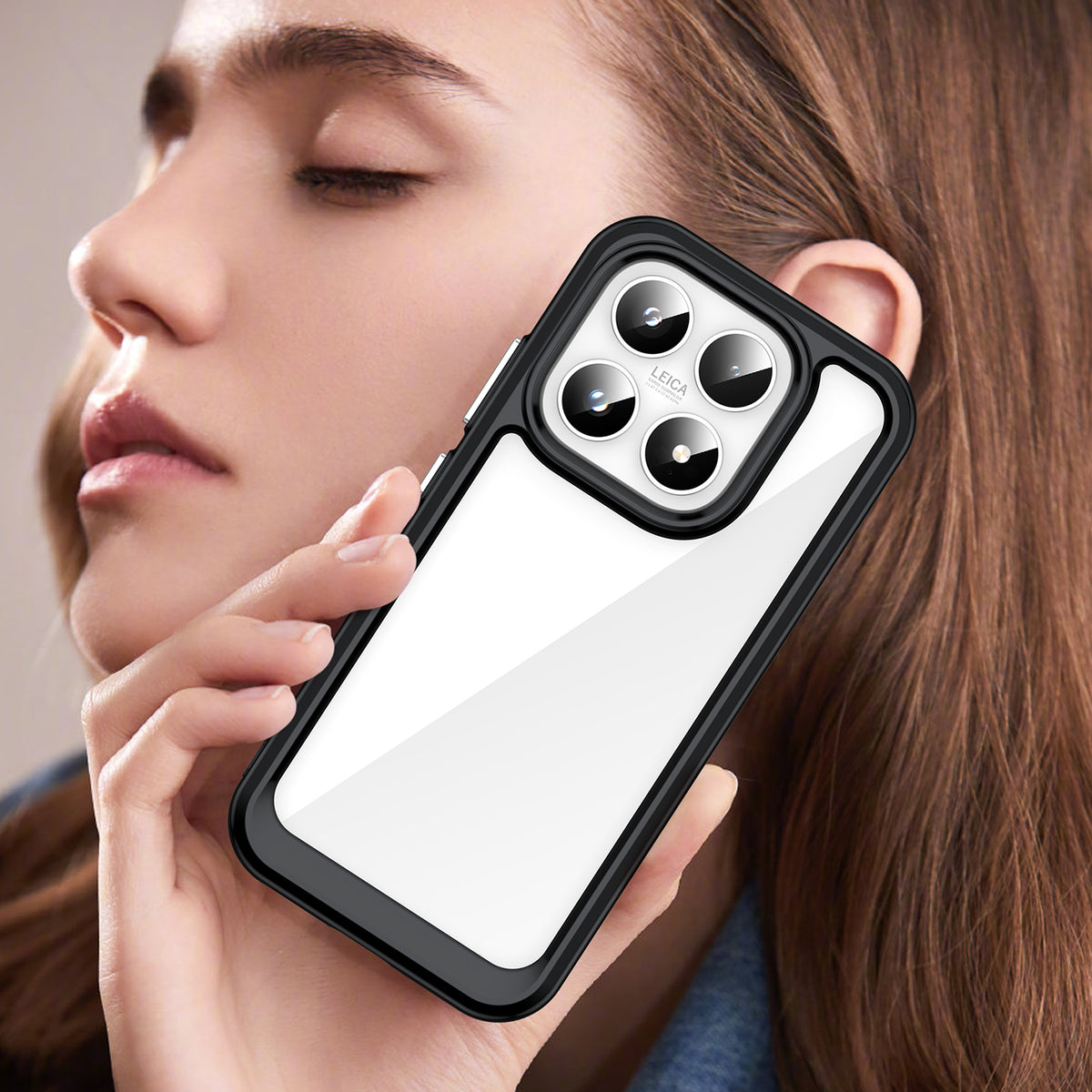 WANLONFENG For Xiaomi 17 Phone Case  XC Series TPU Acrylic Cover with Tempered Glass (Big Lens Hole)