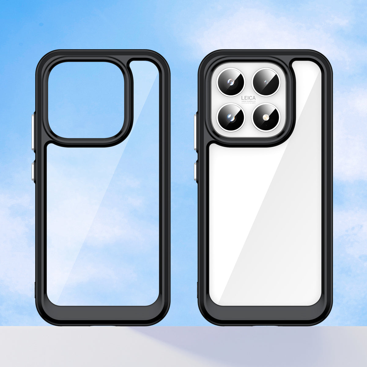 WANLONFENG For Xiaomi 17 Phone Case  XC Series TPU Acrylic Cover with Tempered Glass (Big Lens Hole)