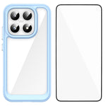 WANLONFENG For Xiaomi 17 Phone Case  XC Series TPU Acrylic Cover with Tempered Glass (Big Lens Hole)