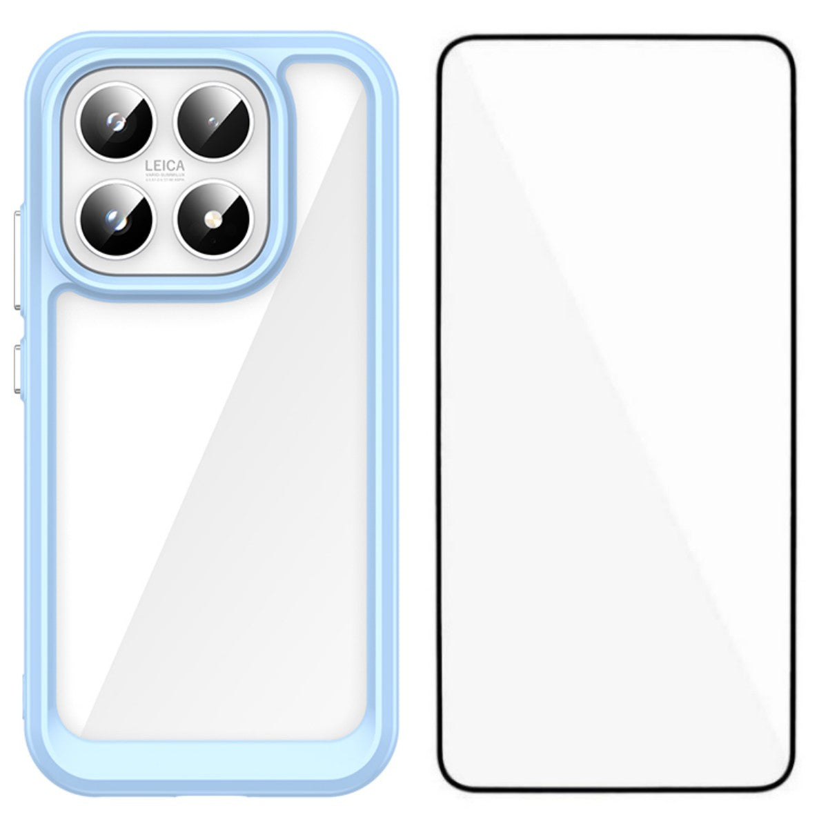 WANLONFENG For Xiaomi 17 Phone Case  XC Series TPU Acrylic Cover with Tempered Glass (Big Lens Hole)