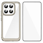 WANLONFENG For Xiaomi 17 Phone Case  XC Series TPU Acrylic Cover with Tempered Glass (Big Lens Hole)