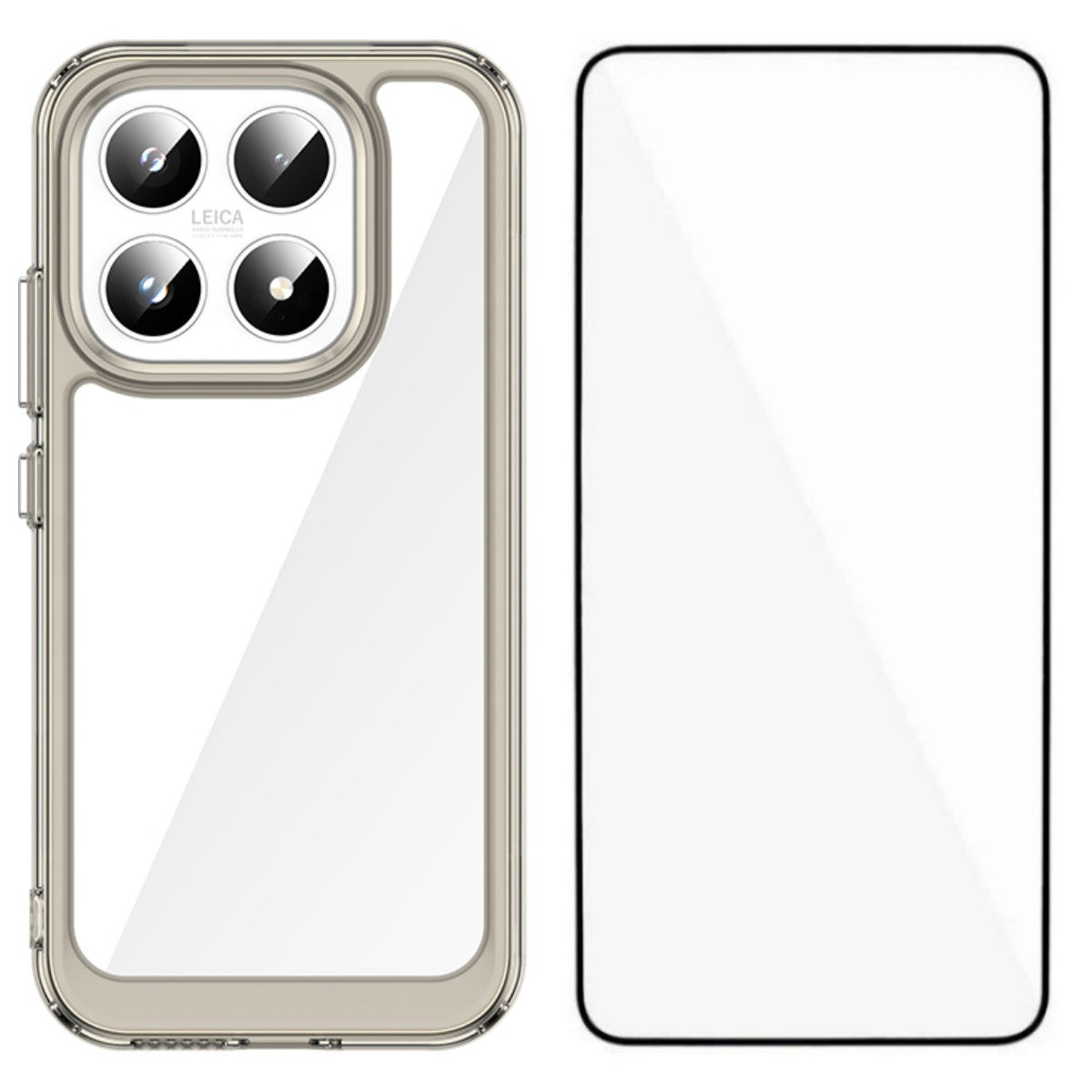 WANLONFENG For Xiaomi 17 Phone Case  XC Series TPU Acrylic Cover with Tempered Glass (Big Lens Hole)
