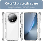 WANLONFENG For Honor Magic8 5G Case  MF Series TPU Acrylic Clear Phone Cover with Tempered Glass Film