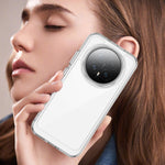 WANLONFENG For Honor Magic8 5G Case  MF Series TPU Acrylic Clear Phone Cover with Tempered Glass Film