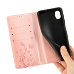 Til Samsung Galaxy A23e Præget Blomster Sommerfugl Telefoncover PU Læder Stødsikkert Pung Stander Etui