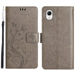 Til Samsung Galaxy A23e Præget Blomster Sommerfugl Telefoncover PU Læder Stødsikkert Pung Stander Etui